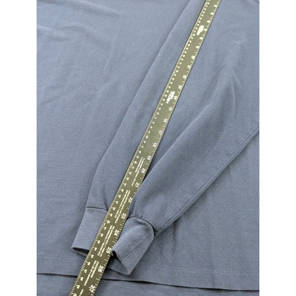 Vintage Polo Ralph Lauren Long Sleeve‎ Polo Shirt Size 4XLT 4XL Tall Blue Collar - Picture 8 of 9